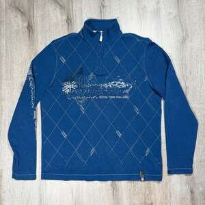 Point Zero Y2K Oxfordshire School Team Challenge Quarter Zip Pullover Grunge